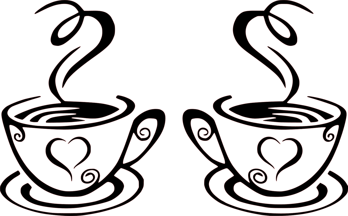 Coffee Cups Sticker 