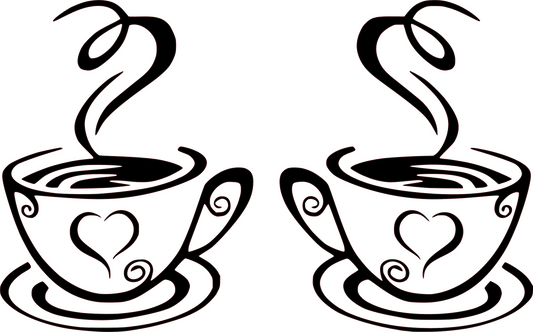 Coffee Cups Sticker 