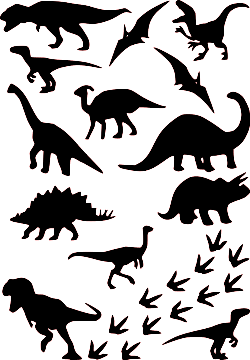 14 Dinosaur Wall Art 