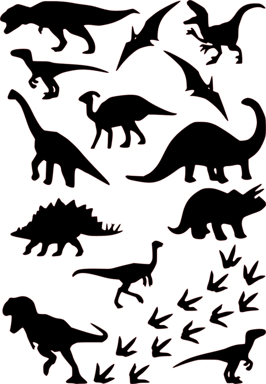 14 Dinosaur Wall Art Vinyl Decal Sticker Jurassic Bedroom Dino Car Bumper Window