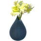 Titanium Blue Decorative Slope Neck Vase