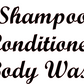 Shampoo Conditioner Body Wash Vinyl Decal Sticker Bundle