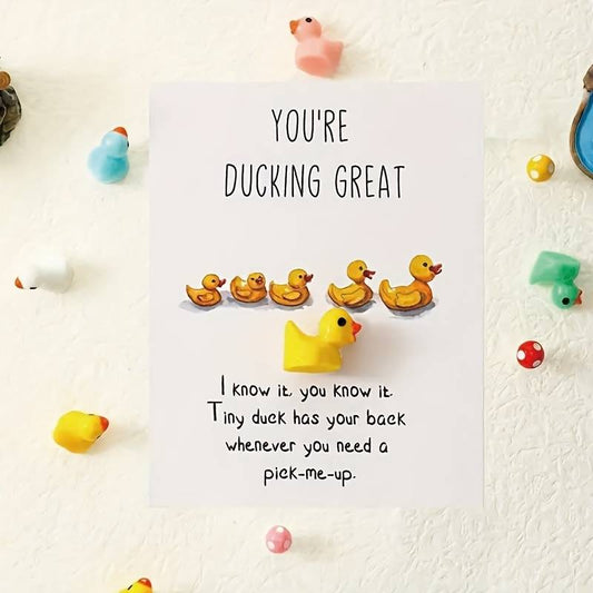 'You're Ducking Great' Motivational Card