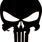 Punisher logo face Skull Car Decal
